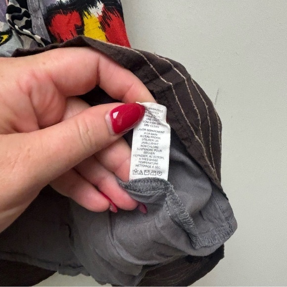 Free People Mixed Print Skater Skirt - Picture 9 of 12